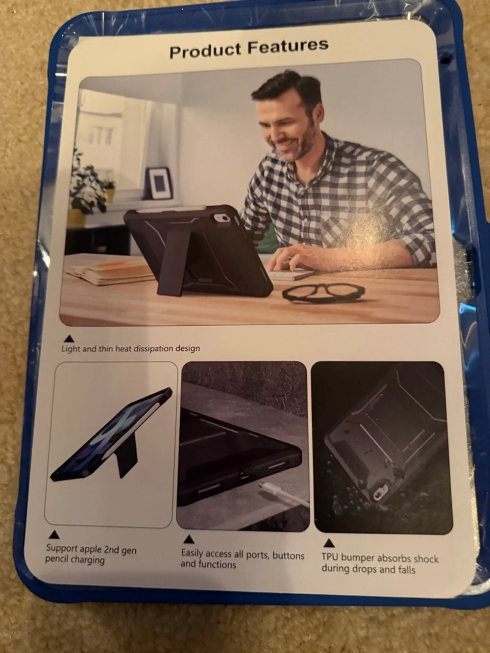 NWT Blue Tablet Protective Case - Universal Sleeve